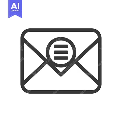 Popular premium asset: Envelope Icon with Three Horizontal Lines Inside a Circle