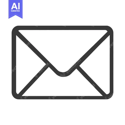 Aset premium populer: An isolated image of an envelope symbol on a white background