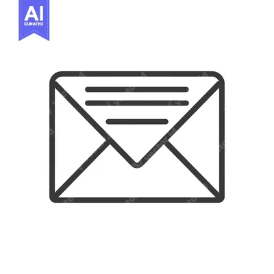 Premium design asset: Simple vector image of a closed paper envelope illustration