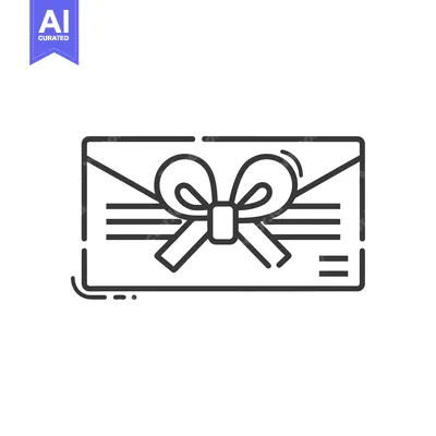 Premium design asset: Envelope with a Bow on Top