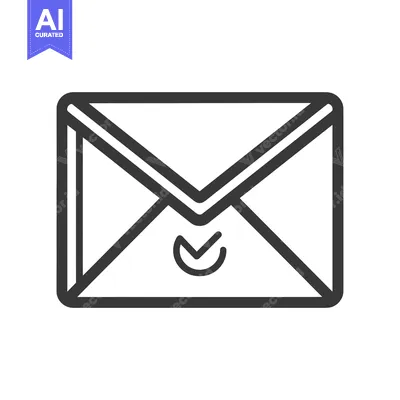Aset premium populer: Envelope with a Checkmark Icon