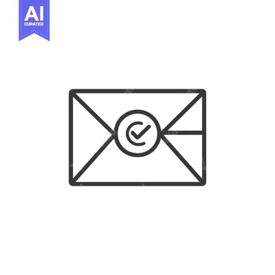 Aset premium populer: Envelope with a Check Mark in a Circle Icon