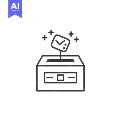 Aset desain premium: Envelope with check mark falling into a box with light