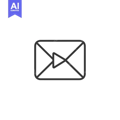 Aset premium populer: Envelope with Play Button Icon