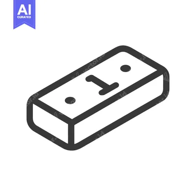 Aset desain premium: Isometric Number One Tile: Minimalist Design with Rounded Edges and Do