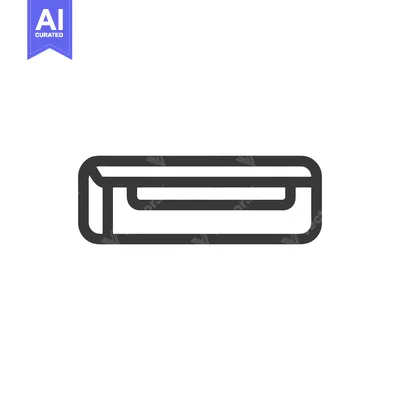 Popular premium asset: Minimalist Drawer Icon: Bold Outline, Rounded Corners, Clean Design