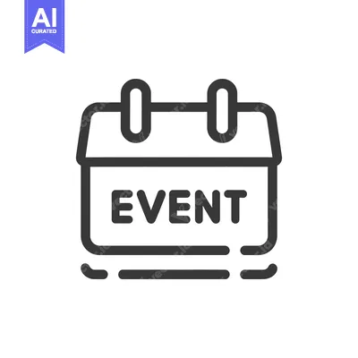 Aset desain premium: Bold Calendar Icon with "EVENT" Text, Clean Design, Vector Illustratio