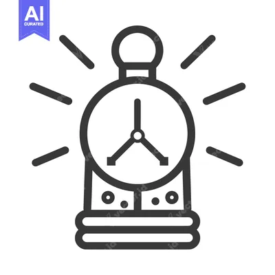 Popular premium asset: An abstract alarm clock showing the time and its illumination