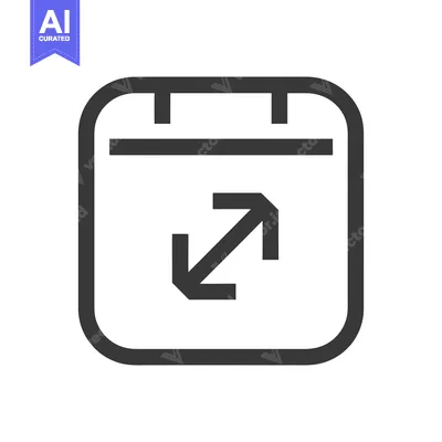 Premium design asset: Calendar Icon with Arrow Symbolizing Schedule Expansion or Event Resch