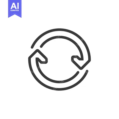 Premium design asset: Circular Arrow Icon: Continuous Flow, Recycling Symbol in Minimalist D