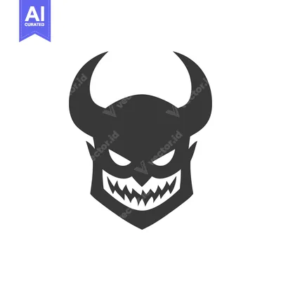 Popular premium asset: A stylized minimalist illustration of a horned demonic creature