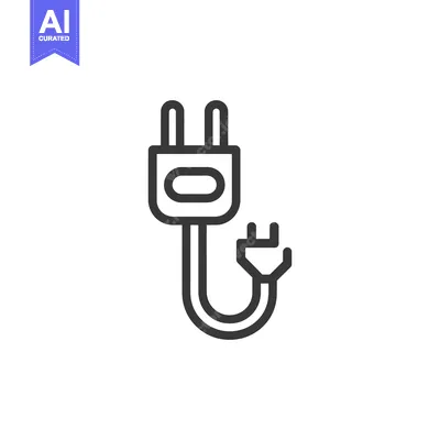 Premium design asset: Electric Plug Icon: Minimalist Design for Power Connectivity