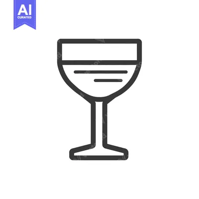 Popular premium asset: A simple line drawing shows a wine glass with a beverage