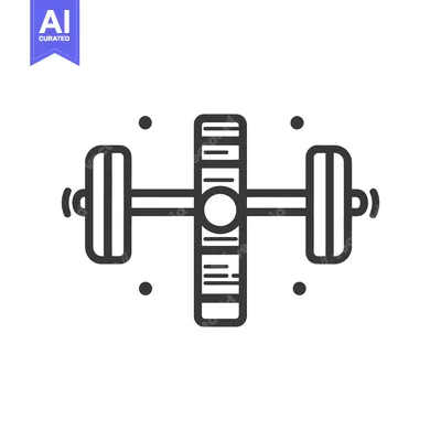 Popular premium asset: A graphic black barbell illustration on a white background is shown
