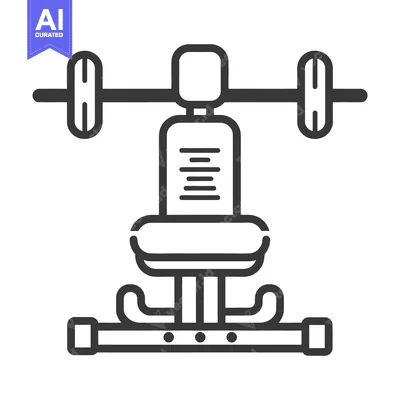 Popular premium asset: A graphic depiction of a bench press exercise apparatus