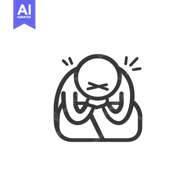 A simple illustration of a person looking distressed and overwhelmed