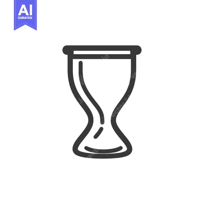 Aset desain premium: An hourglass symbol representing time and passage of moments