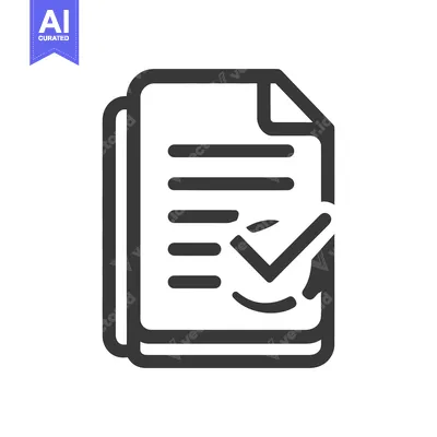 Aset premium populer: Document Approval Icon: Stacked Papers with Checkmark Symbol