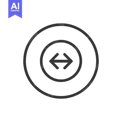 Aset premium populer: Double Arrow in Circle: Simple Directional Icon, Minimalist Design