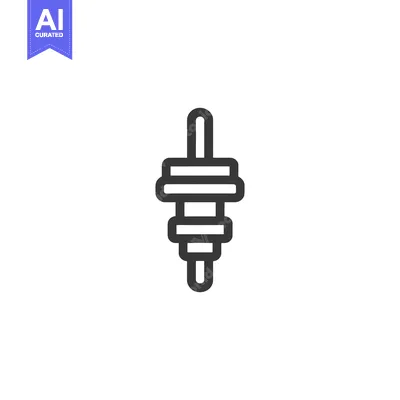 Popular premium asset: Minimalist Spark Plug Icon: Automotive Ignition System Symbol in Bold