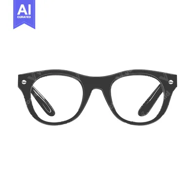 Aset premium populer: A vector illustration of modern style eyeglasses on a white background