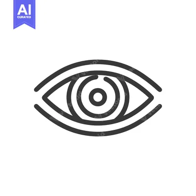 Popular premium asset: Minimalist Eye Icon: Concentric Circles and Bold Outline Design