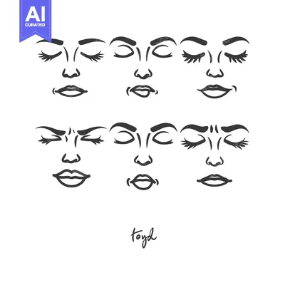 Popular premium asset: Stylized Drawings Depicting Varied Facial Expressions And Emotions