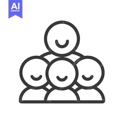 Aset premium populer: An illustration showing a group of smiling individuals together