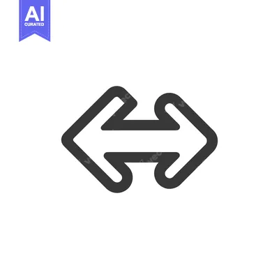 Aset desain premium: Bold Gray Double Arrow Icon on White Background, Directional Symbol
