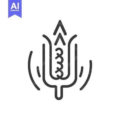 Aset premium populer: An abstract depiction of a plant growing with upward arrows
