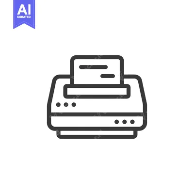 Popular premium asset: Minimalist Printer Icon: Bold Outline, Paper Document, Office Equipmen