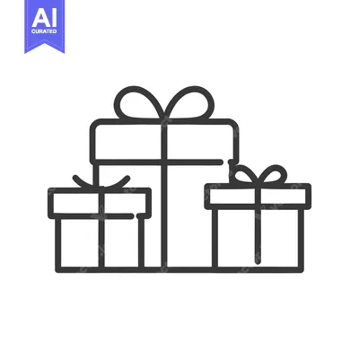 Popular premium asset: Minimalist Gift Box Icon: Stacked Presents with Bows, Outline Style