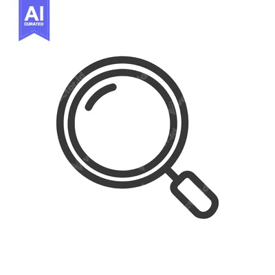Aset premium populer: Simple Magnifying Glass Icon, Search and Discovery Symbol, Minimalist