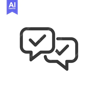 Popular premium asset: Completed Conversation: Two Speech Bubbles with Checkmarks, Dark Gray