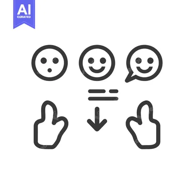 Aset premium populer: A graphic depicting expression feedback and positive agreement actions