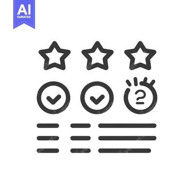Iconographic representation of a rating and completion progress system