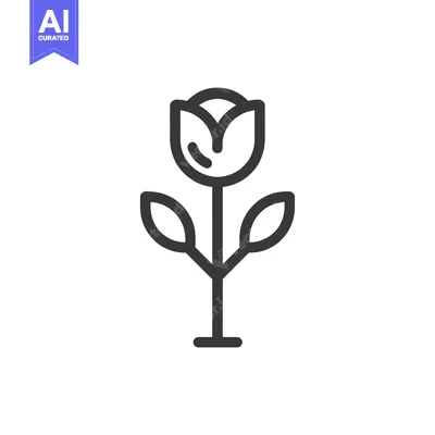 Popular premium asset: Minimalist Rose Icon: Elegant Single Line Drawing on White Background