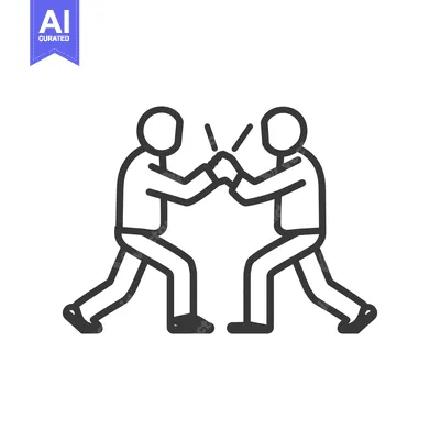 Popular premium asset: Two stylized figures high fiving each other in celebration
