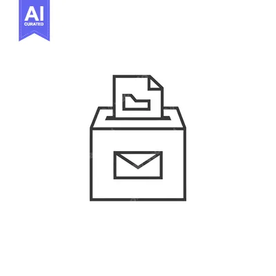 Aset desain premium: File being inserted into a mailbox icon