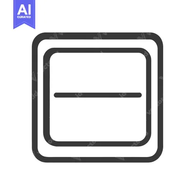 Aset premium populer: A simple outline illustration depicting an oven with a shelf