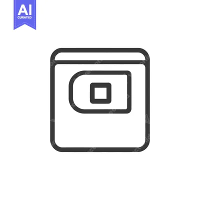 Popular premium asset: A simple outlined icon of a rectangular electronic device