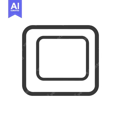 Aset premium populer: Simple illustration showcasing a rounded rectangular shape within a la