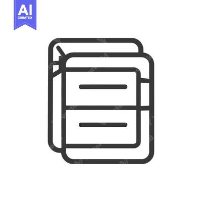 Popular premium asset: A simple icon showing multiple documents stacked together and overlapp