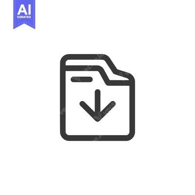 Popular premium asset: Download File Icon: Simple, Bold, and Modern Design on White Backgroun