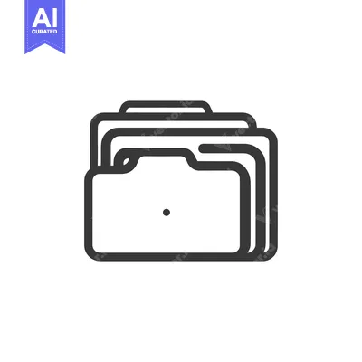 Popular premium asset: Minimalist Folder Icon: Stacked Documents, Clean Design, Dark Gray Out