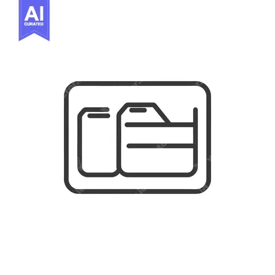 Premium design asset: A minimal outline of a wallet and a card