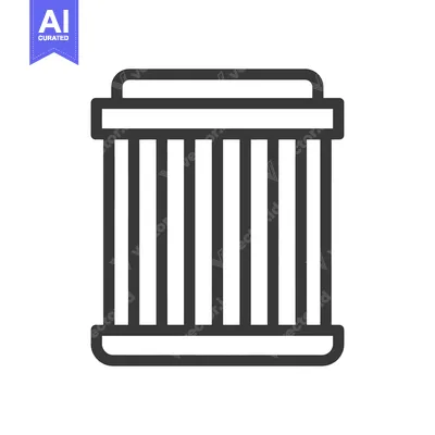Aset premium populer: Minimalist Column Icon: Classic Architectural Design in Bold Outline