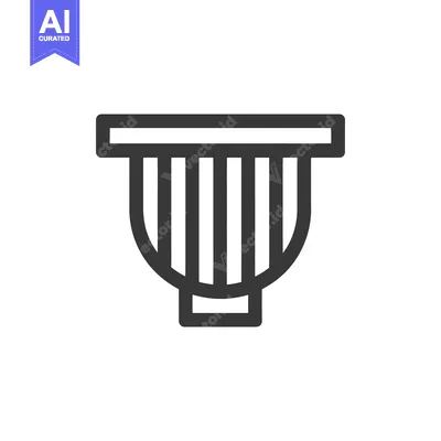 Premium design asset: Minimalist Gutter Icon: Clean, Modern Design for Plumbing and Drainage