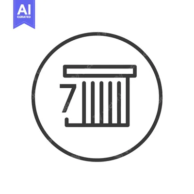 Aset premium populer: Minimalist Icon of a Server Rack within a Circle, Dark Gray Lines