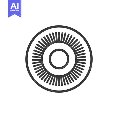 Aset desain premium: Geometric Sunburst: Minimalist Circle with Radiating Lines Design